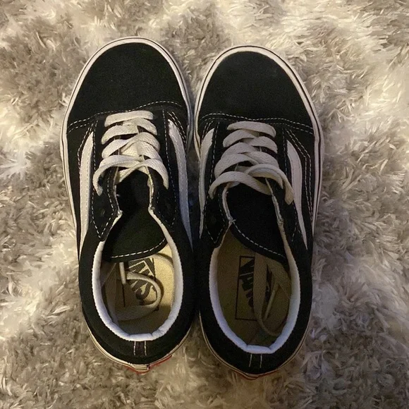 Vans Kids' Preschool Canvas Old Skool Shoes - Picture 5 of 9